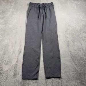 Lululemon On The Fly Pant 28" Women 2 Grey Heathered Luxtreme Drawstring